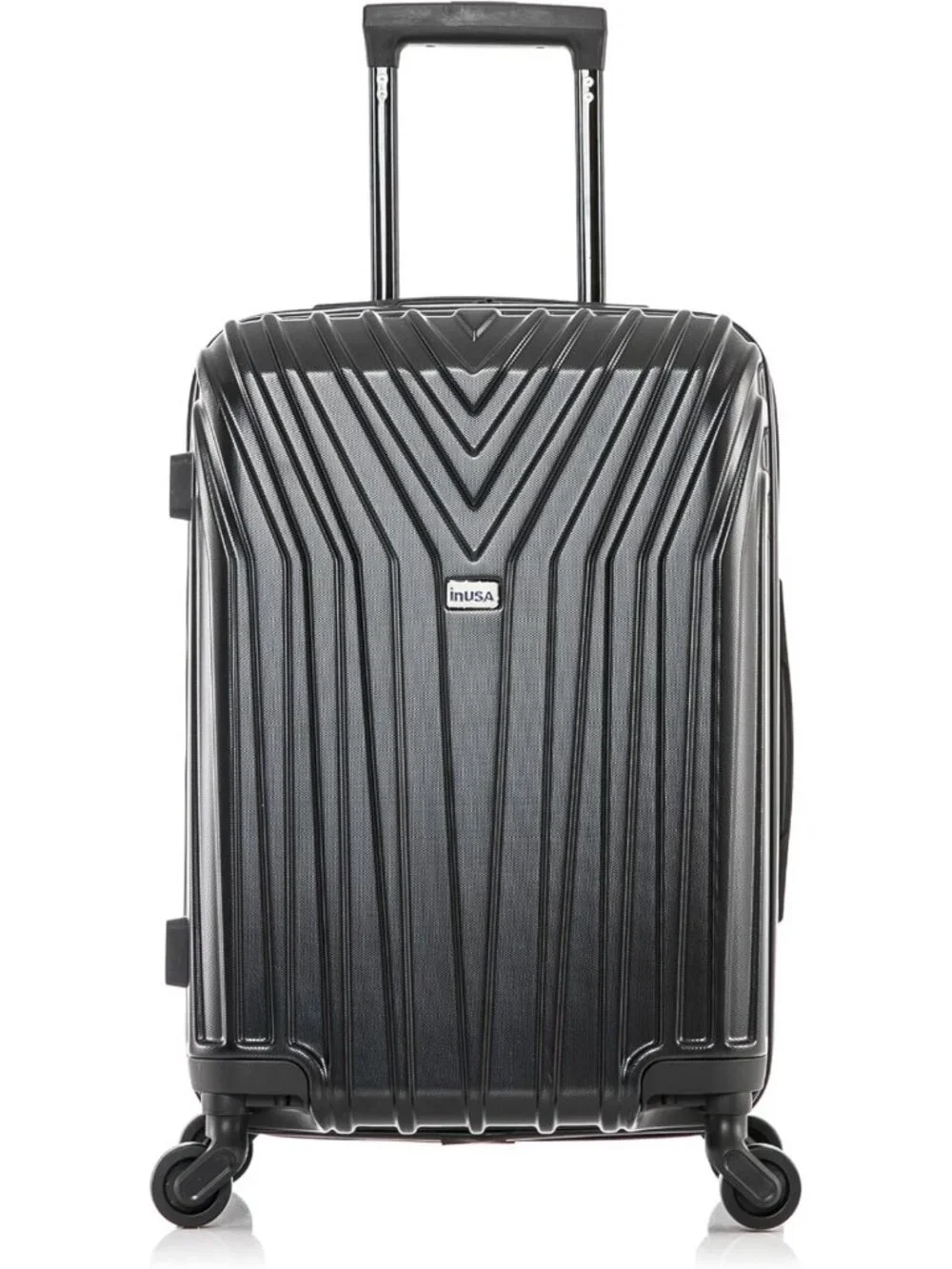 Lightweight 20-Inch Carry-On Hardside Spinner Luggage - Stylish Black Travel Bag